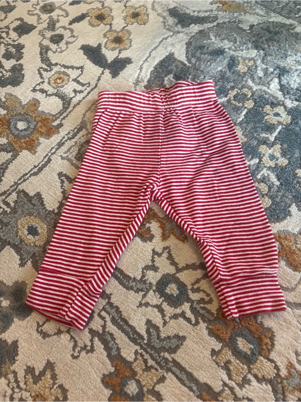 Carter's Red & White Striped Baby Leggings